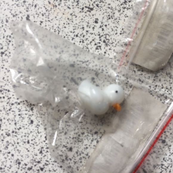 Glass miniature cat family, cat and duck - Picture 5 of 8